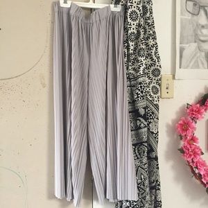 Pants - Wide Leg Silver/Grey Pants Pants - Wide Leg Silver/Grey Pants